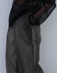 [PRE] Mirage Bleach Slash Denim / black