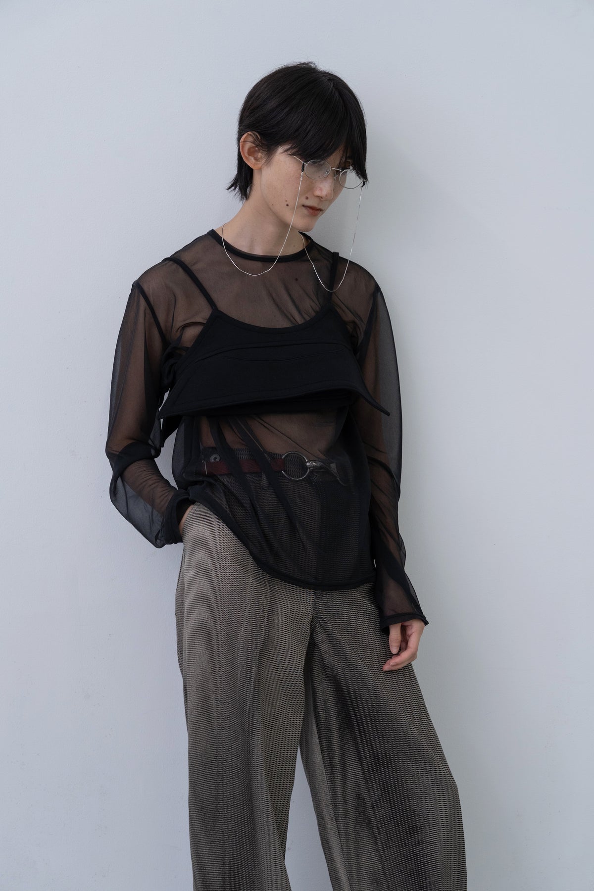 [PRE] Mirage Bleach Slash Denim / black