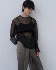 [PRE] Mirage Bleach Slash Denim / black