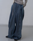 [PRE] Mirage Bleach Slash Denim / navy