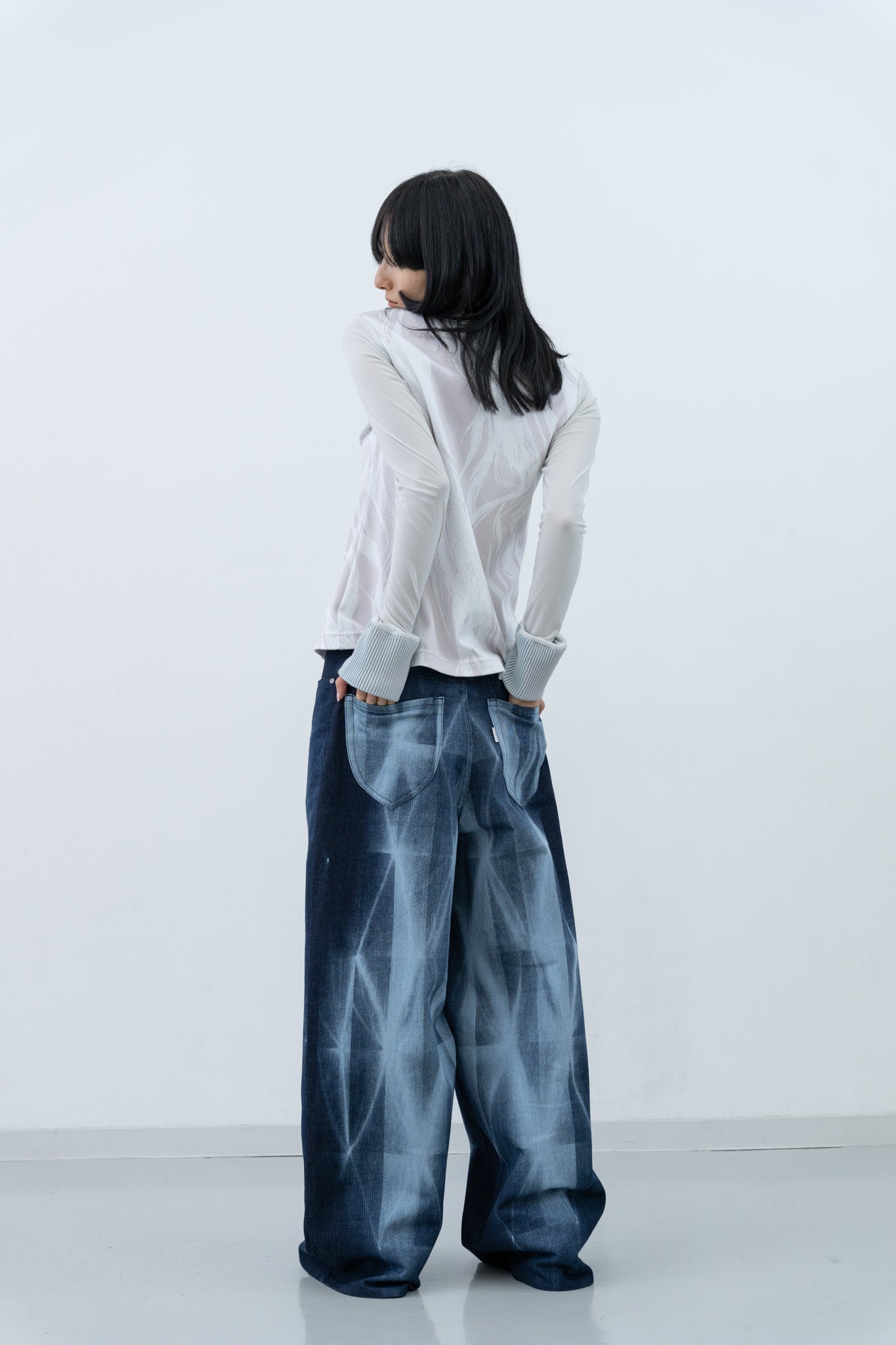 Kiriko Bleach Denim / navy