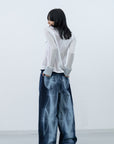 Kiriko Bleach Denim / navy