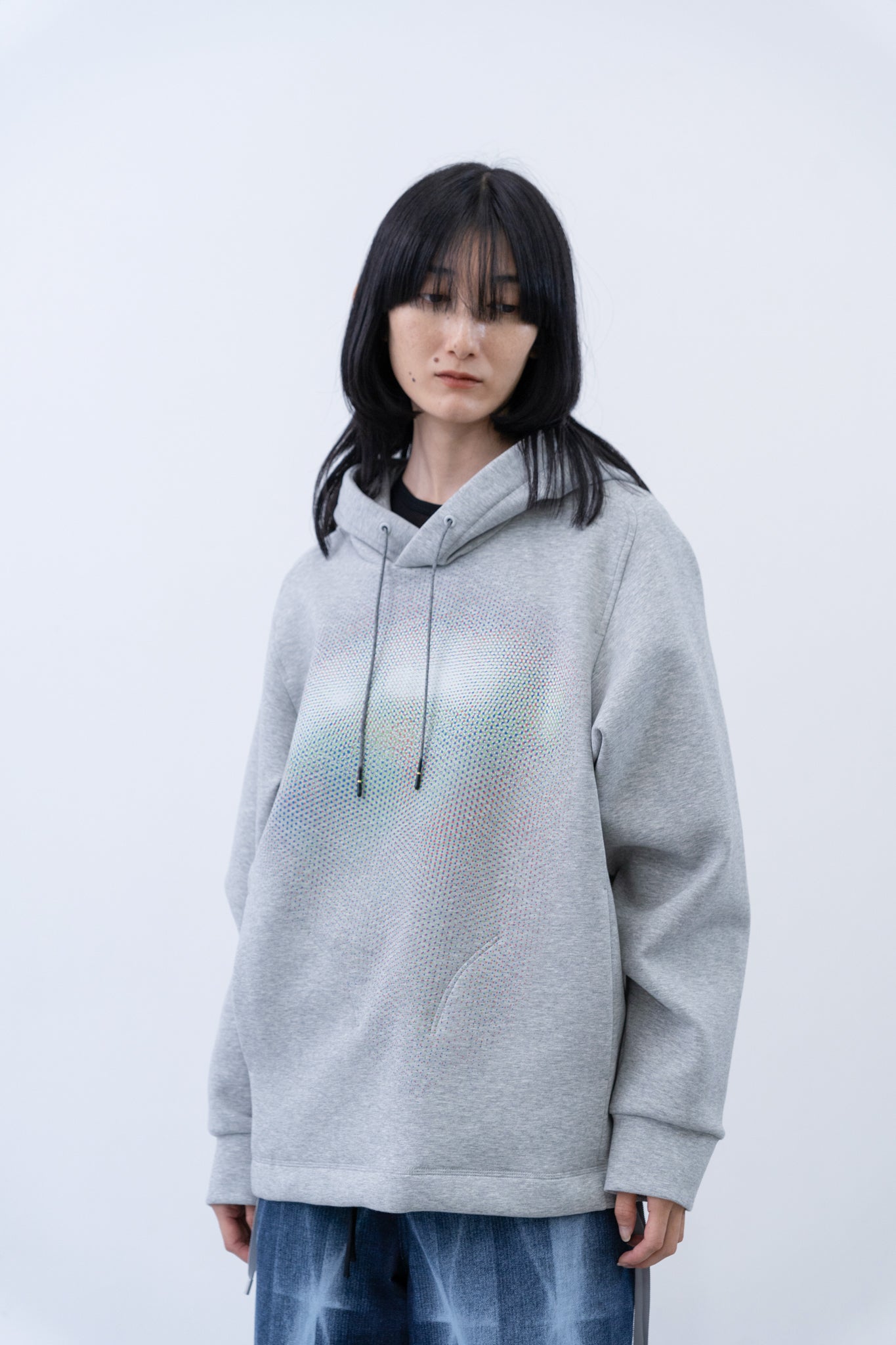 Tear Hoodie / grey