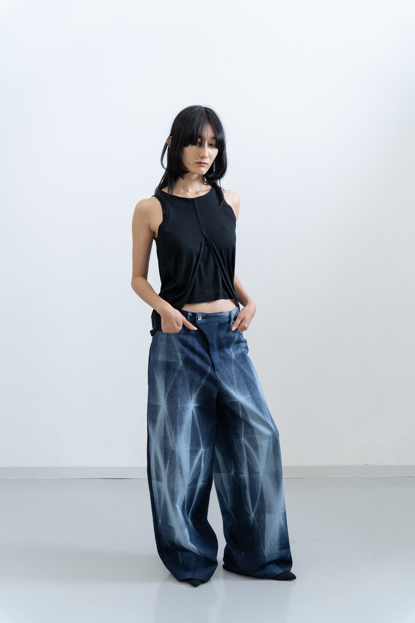 Kiriko Bleach Denim / navy