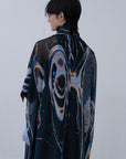 [PRE] Phenomenal Sheer Robe / oil-black