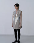 [PRE] Winker Sleeveless Jacket / grey-m