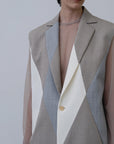 [PRE] Winker Sleeveless Jacket / grey-m