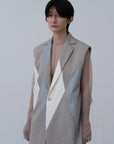 [PRE] Winker Sleeveless Jacket / grey-m