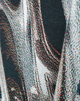 Weld Knit Robe / silver