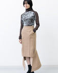 Fishtail Skirt / camel
