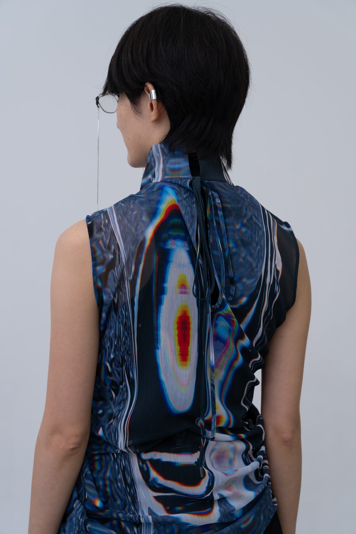 [PRE] Phenomenal Sheer Blouse / oil-black