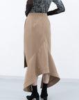 Fishtail Skirt / camel