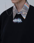 [PRE] Winker Embroidery Sweat Shirt / black