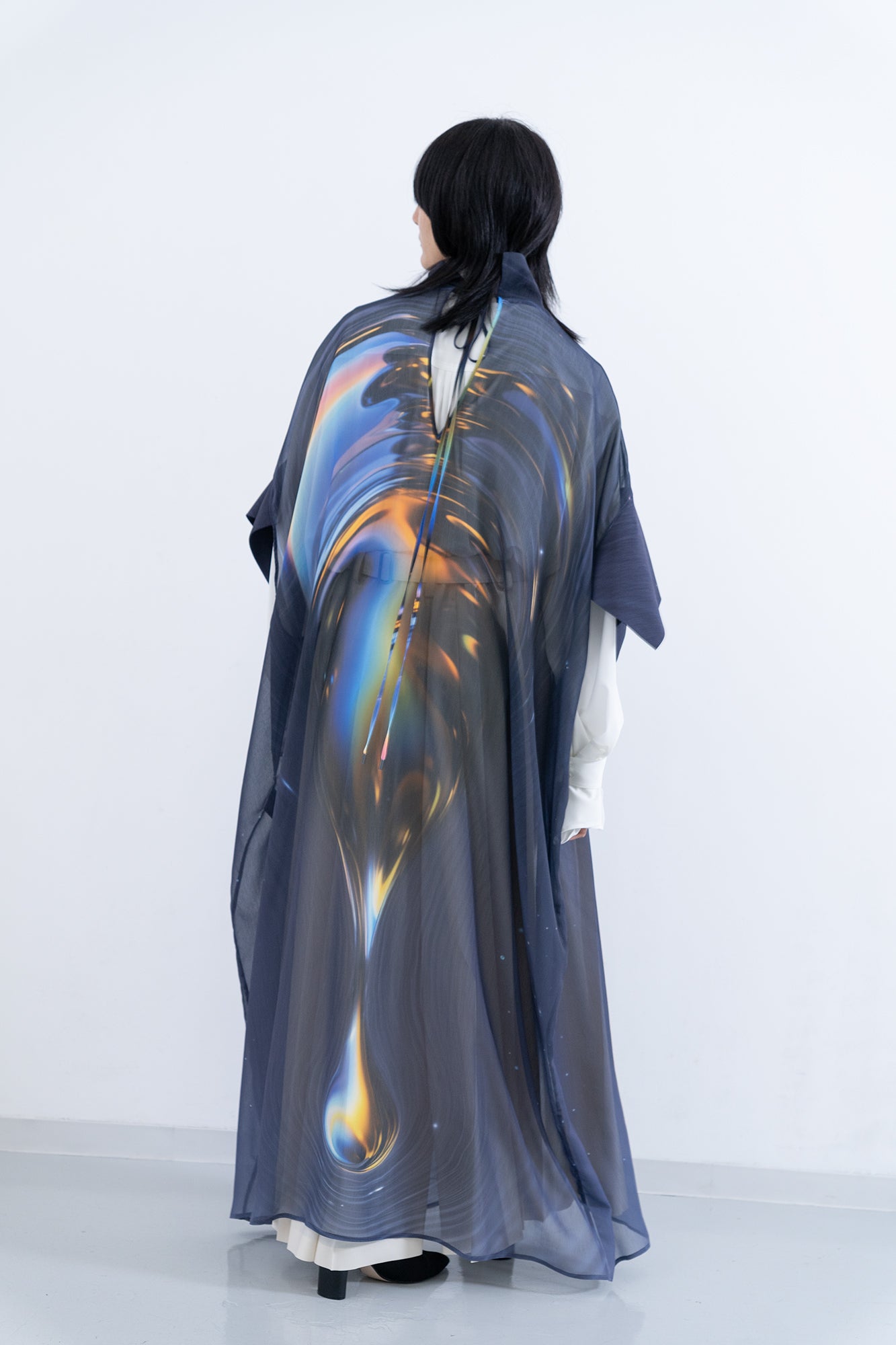 Orbs Sheer Robe / night