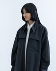 Window Over Coat / black