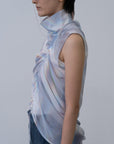 [PRE] Phenomenal Sheer Blouse / lay-white