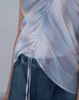 [PRE] Phenomenal Sheer Blouse / lay-white