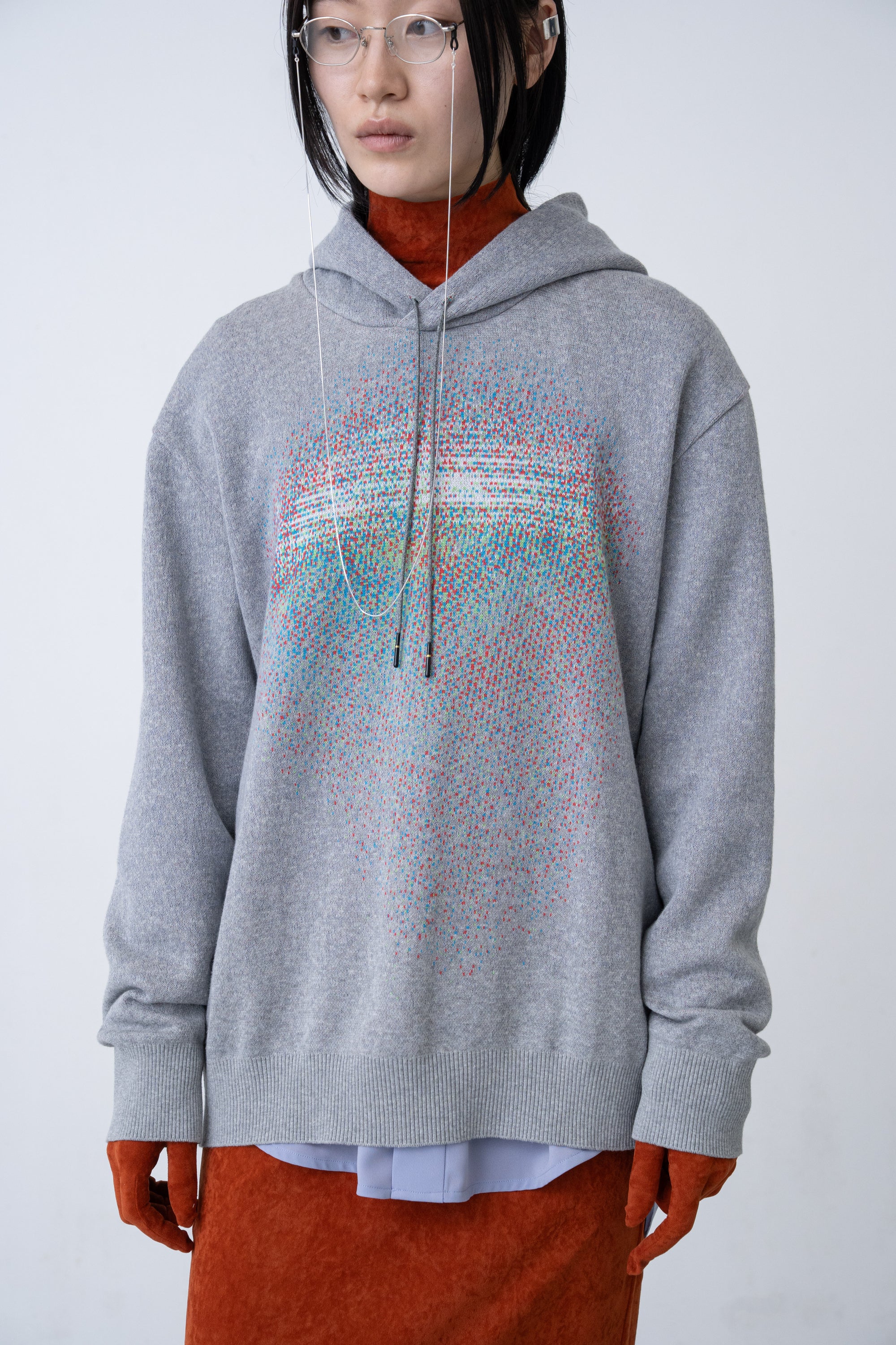 Photon Knit Hoodie / grey