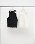 Synthetic Fur Vest / white