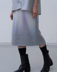 [PRE] Phos Knit Skirt / grey