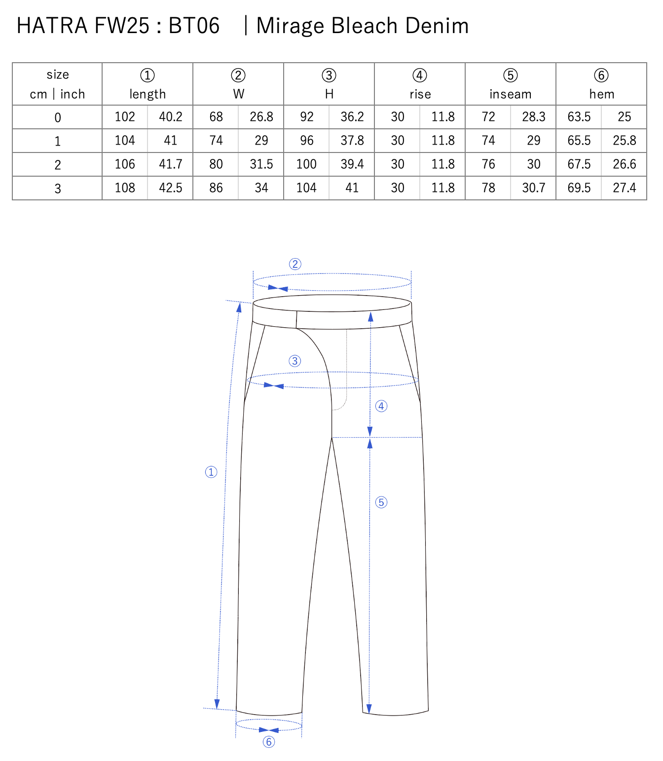 Mirage Bleach Denim / navy