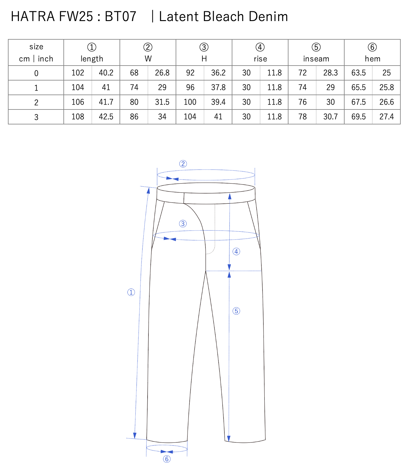 Latent Bleach Denim / navy