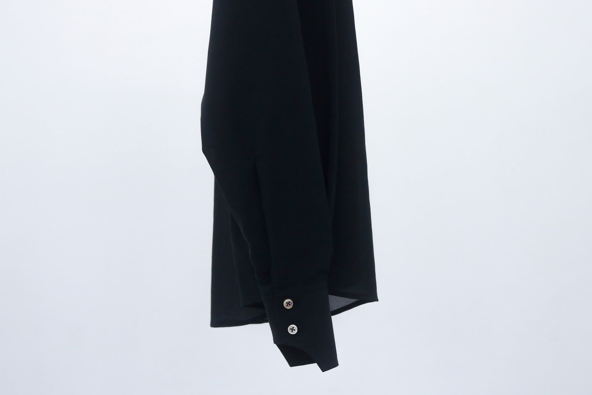 バリエーションボータイシャツ ブラック yohji yamamoto - Y's for men | OVERSIZED SILHOUETTE SHIRT IN