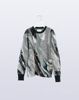Weld Knit Sweater / silver