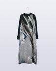 Weld Knit Robe / silver