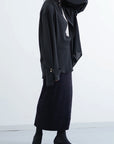 Lunar Velour Skirt / black