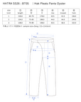 Hak Pleats Pants Oyster / deep
