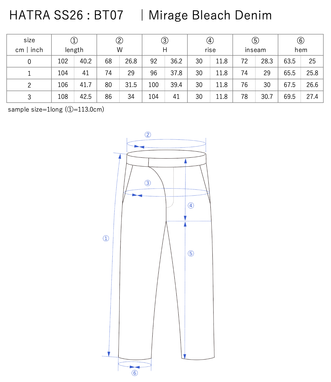 Mirage Bleach Denim / navy