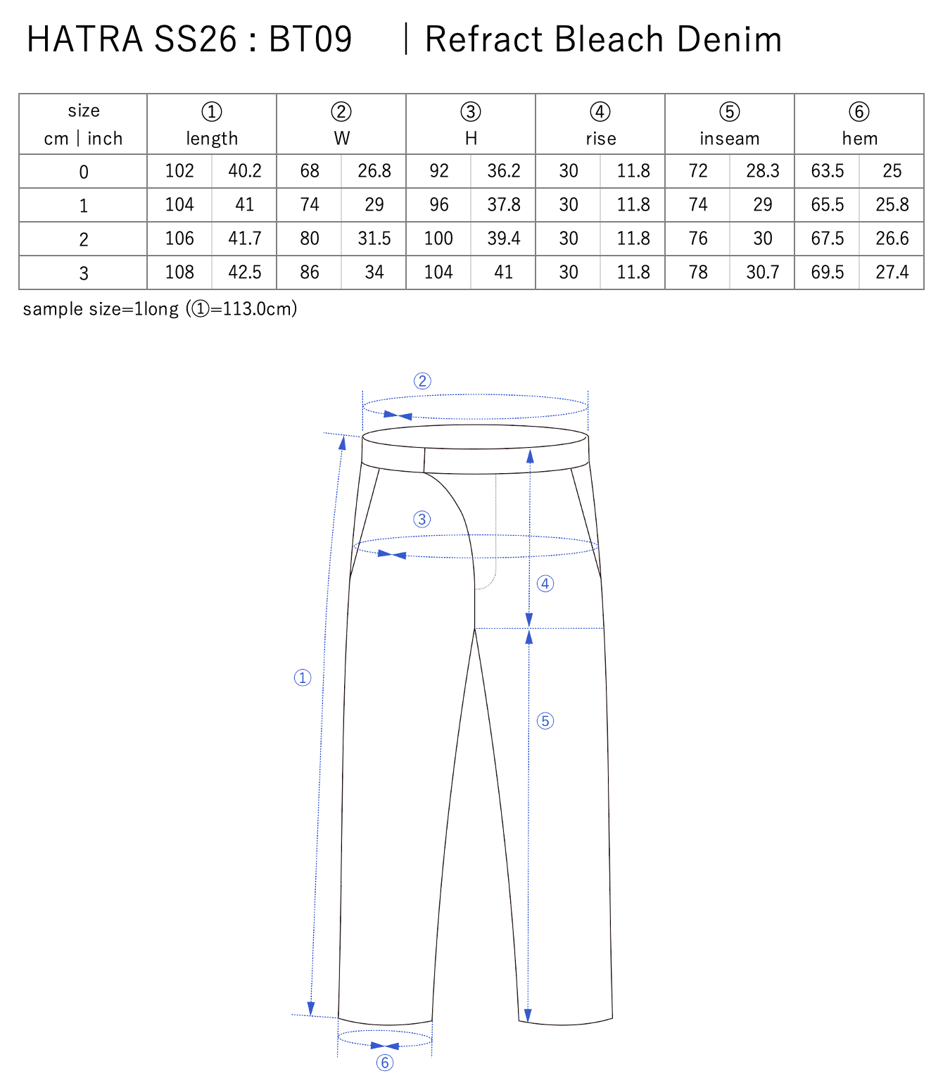 Refract Bleach Denim / navy