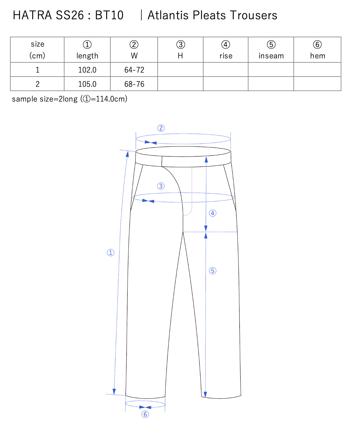 Atlantis Pleats Trousers / black