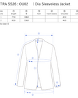 Dia Sleeveless Jacket / black