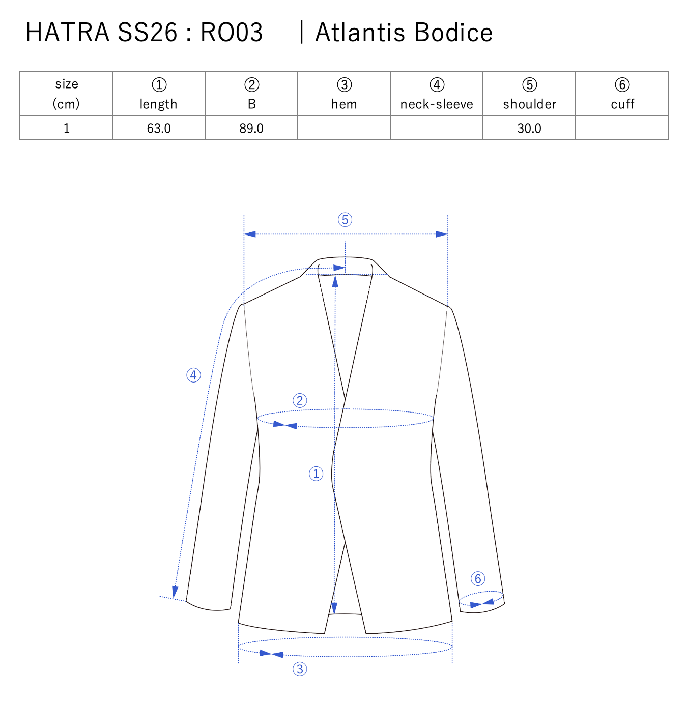 Atlantis Bodice / ecru