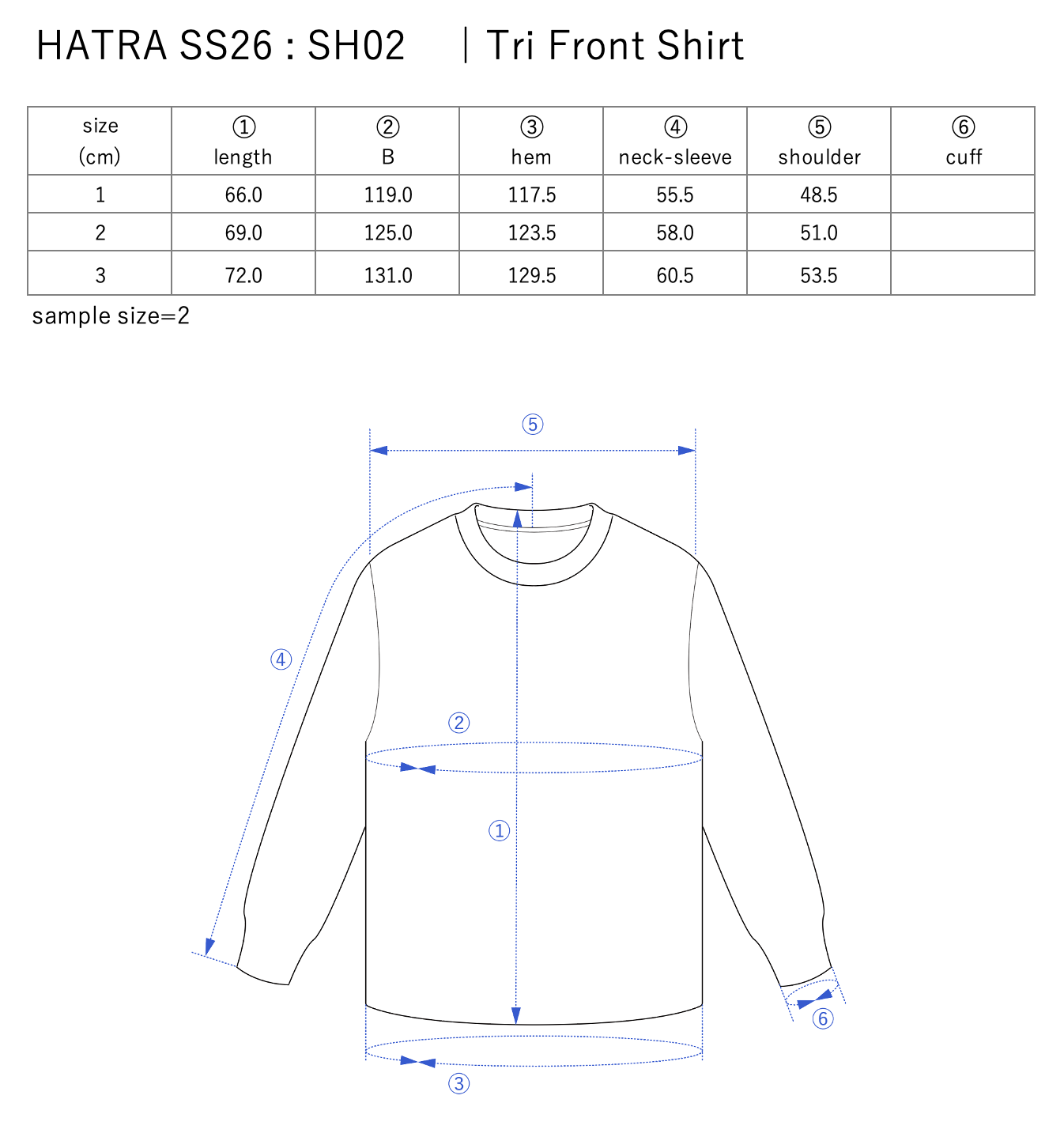 Tri Front Shirt / grey