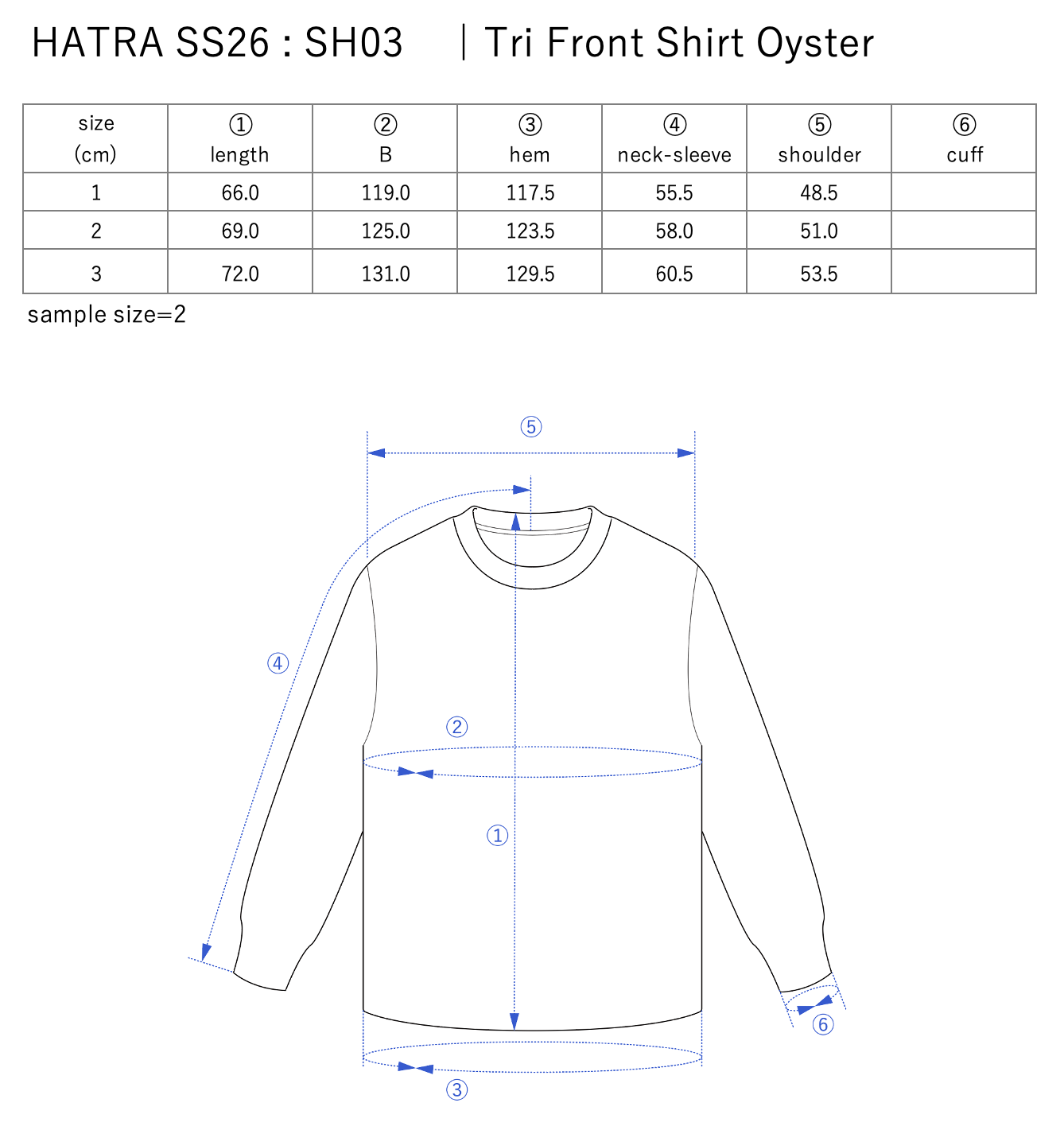 Tri Front Shirt Oyster / deep