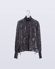 Lunar Velour Top / grey