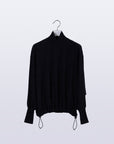 Lunar Velour Top / black