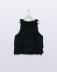 Synthetic Fur Vest / black