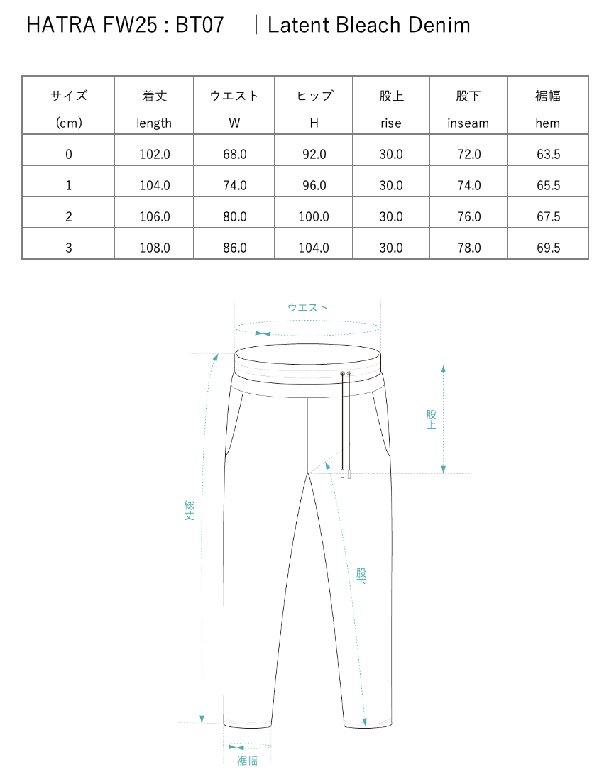 Latent Bleach Denim / black