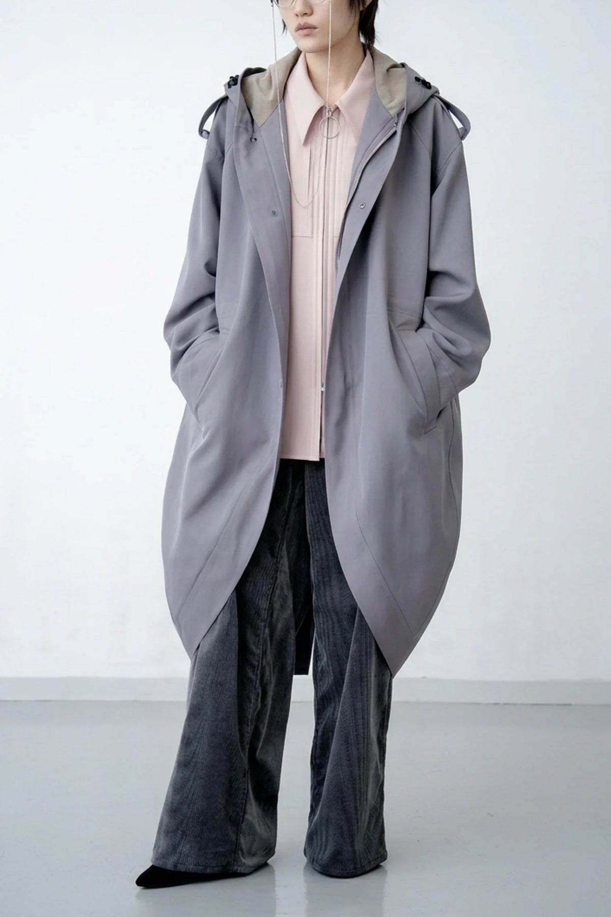Disk Over Coat / charcoal