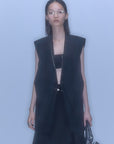 Dia Sleeveless Jacket / black