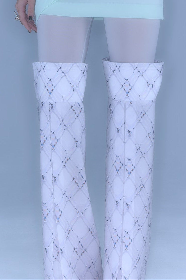 Lattice Gaiters / white