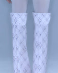 Lattice Gaiters / white
