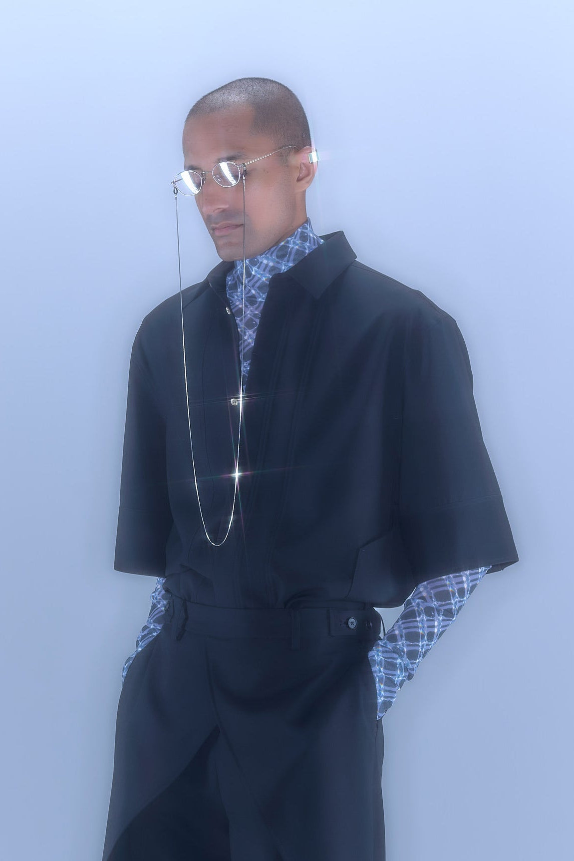 Tri Front Shirt / black