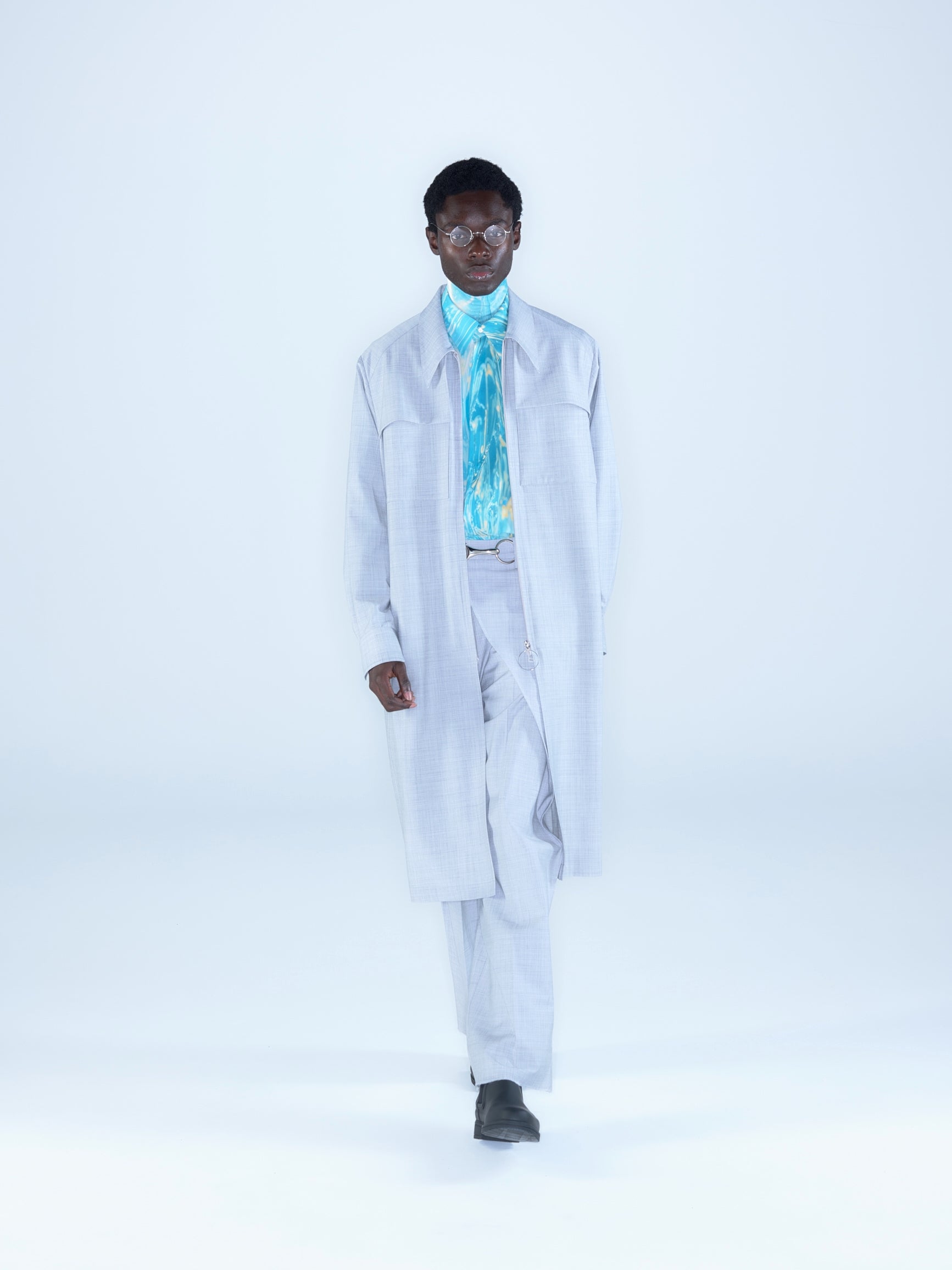 【moka】 Arc Over Coat 【ハトラ】 Window Over Coat / grey – HATRA OFFICIAL