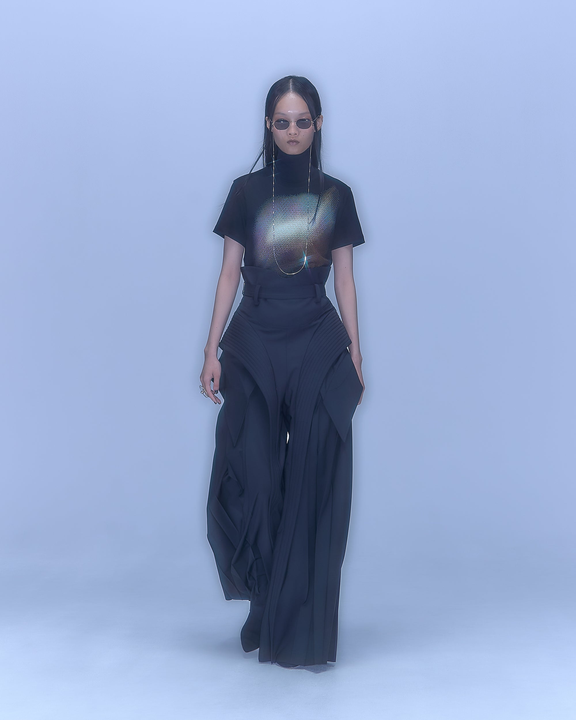 [PRE] Atlantis Pleats Trousers / black
