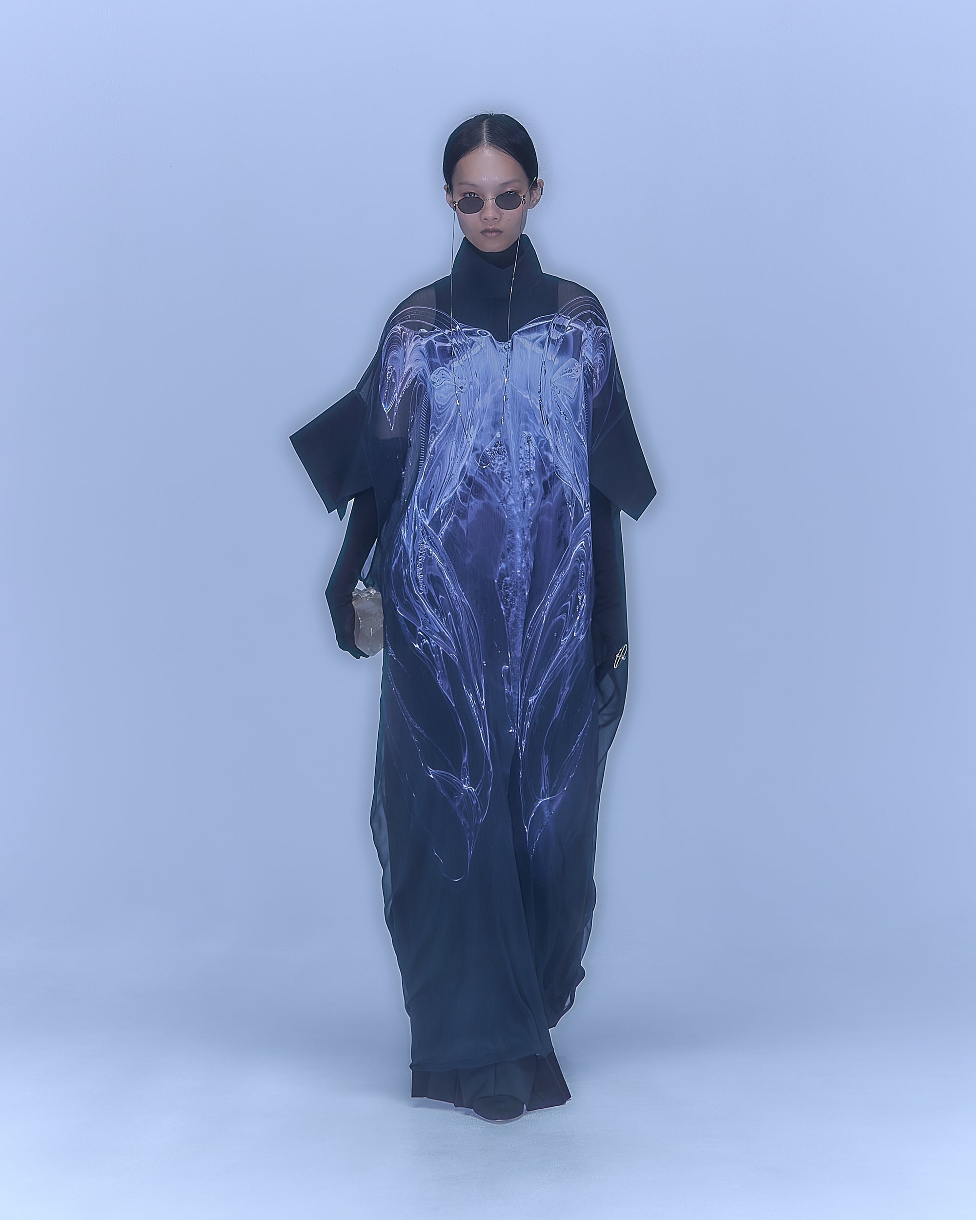 [PRE] Phenomenal Sheer Robe / black